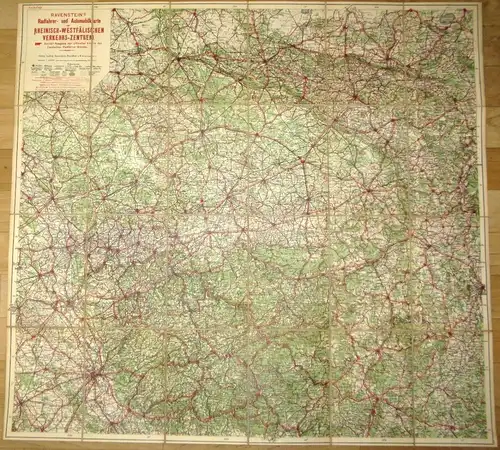 Ravenstein's Rad- und Automobil-Karte der Rheinisch-Westfälischen Verkehrszentren. 