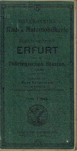 Ravensteins Rad- und Automobilkarte für den Regierungsbezirk Erfurt und die Thüringischen Staaten
 Ravenstein's Radfahrer- und Automobil-Karte, Nr. 87. 