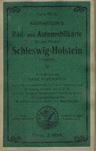 Ravenstein's Rad- und Automobil-Karte für die Provinz Schleswig-Holstein. 