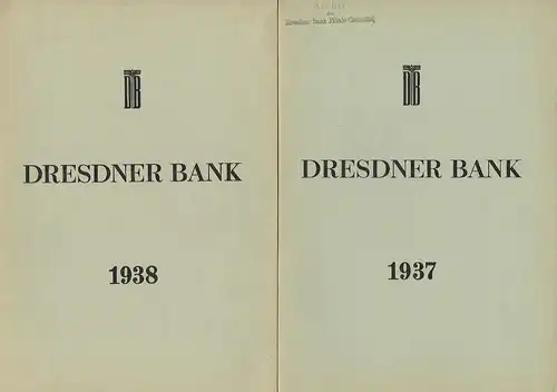 2 Geschäftsberichte 1937 und 1938. 