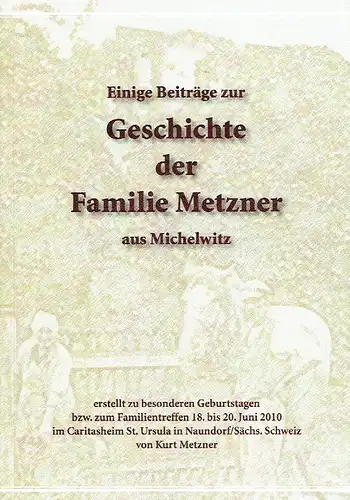 Kurt Metzner: Kreis Trebnitz in Schlesien
 Einige Beiträge zur Geschichte der Familie Metzner aus Michelwitz. 