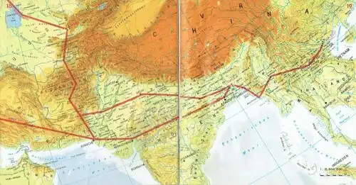 Streckenkarte / Route Map. 