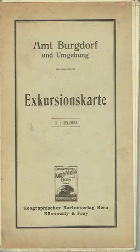 Amt Burgdorf und Umgebung
 Exkursionskarte. 