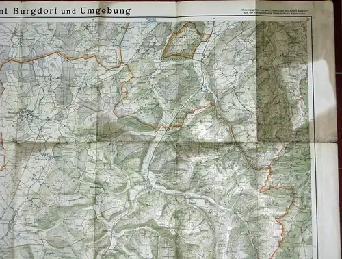 Amt Burgdorf und Umgebung
 Exkursionskarte. 