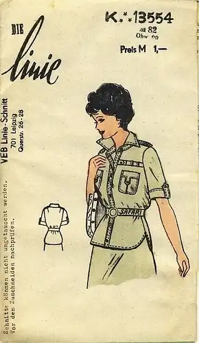 DDR-Schnittmusterbogen.