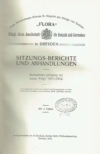 Konvolut Sitzungs-Berichte und Abhandlungen. 