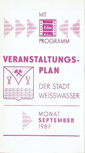 Monat September
 Veranstaltungsplan der Stadt Weisswasser. 