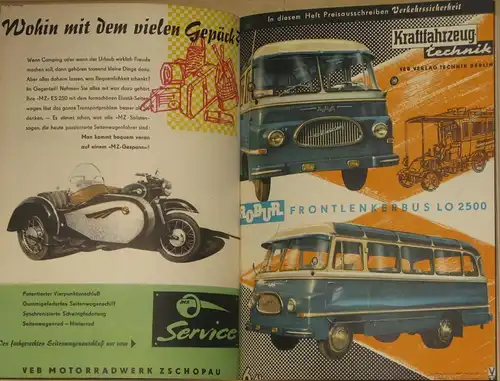 Kraftfahrzeugtechnik
 Technische Zeitschrift des Kraftfahrwesens
 11. Jahrgang, 12 Hefte, komplett. 