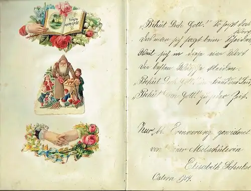 Poesiealbum 1914 aus Heiligenborn. 