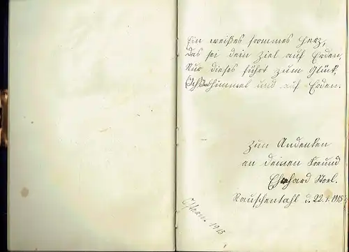 Poesiealbum 1914 aus Heiligenborn. 