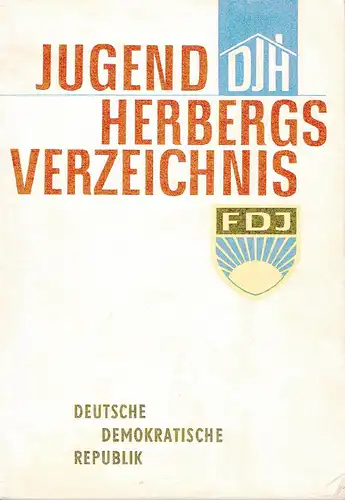 Jugendherbergsverzeichnis 1966 der Deutschen Demokratischen Republik. 