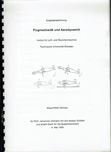 Klaus-Peter Neitzke: Aufgabensammlung Flugmechanik und Aerodynamik. 
