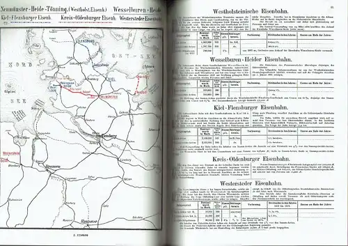 Gottfried Herzfeld: Uebersichtliche Darstellung und Beschreibung sämmtlicher Eisenbahnen Deutschlands u. Österreich-Ungarns, vom finanziellen Standpunkte aus nach amtlichen Quellen
 Eisenbahn-Atlas. 