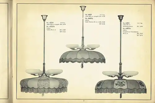 Moderne Lichtträger
 Nachtrag zur Brutto-Liste Nr. 362. 