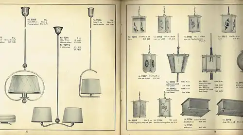 Moderne Lichtträger
 Nachtrag zur Brutto-Liste Nr. 362. 