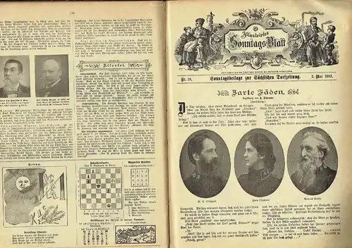 Illustrirtes Sonntags-Blatt
 Sonntagsbeilage zur Sächsischen Dorfzeitung
 Jahrgang 1903, komplett und gebunden. 