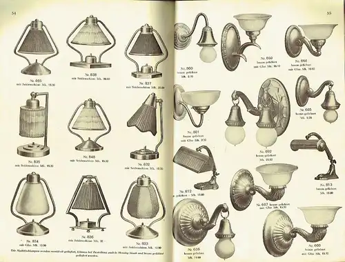 Beleuchtungskörper-Katalog
 Nachtrag zur Brutto-Liste Nr. 362. 
