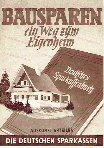Bausparen, ein Weg zum Eigenheim.