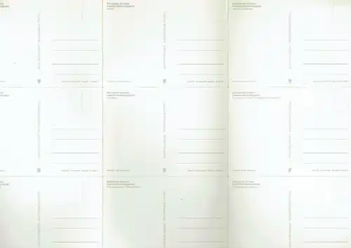 Sächsische Schweiz   Landschaftsschutzgebiet an der Elbe
 11 Farbpostkarten, als Leporello zusammenhängend, komplett im original Zustand Drucknummer III/26/13 A1/1009/85 381009 So 989/01 bis So.. 