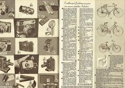 Frühjahr Sommer Katalog 1959. 