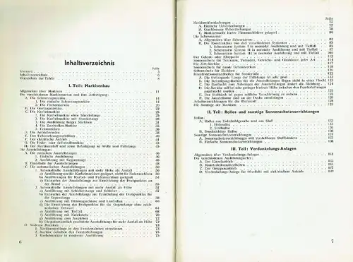 Ewald Bühling: Markisenbau
 Sonnenschutz- und Verdunkelungs-Anlagen
 Colemans Fachbücher für das Schlosser- und Maschinenbauer-Handwerk, Band X. 