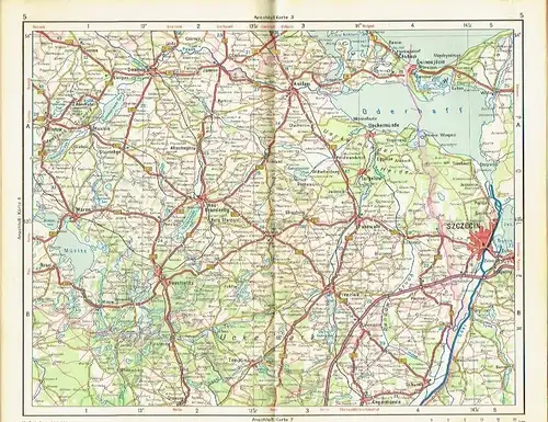 Infesto Autoatlas der Deutschen Demokratischen Republik
 mit Strassenübersichtskarten europäischer sozialistischer Staaten. 