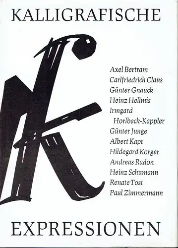 Autorenkollektiv: Kalligrafische Expressionen
 Über die Kalligrafie in der Deutschen Demokratischen Republik. 