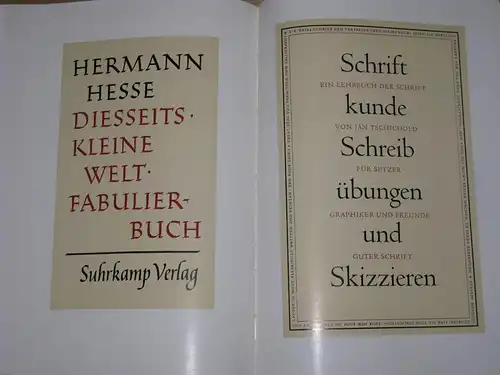 Mit einer Einleitung von Werner Klemke, der Bibliografie aller Schriften und fünf großen Aufsätzen von Jan Tschichold
 Leben und Werk des Typographen Jan Tschichold. 