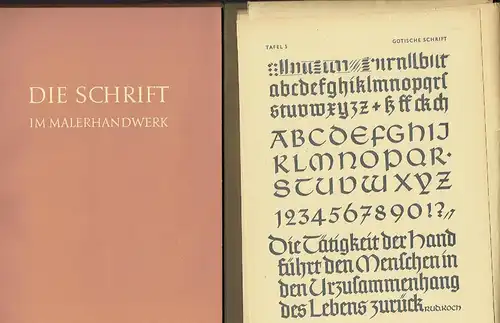 Walter Schenk: Die Schrift im Malerhandwerk
 Vorlagen und Anleitungen für Maler, Lackierer, Schilderhersteller, Buchstabenklempner und andere schriftgestaltende Handwerker. 