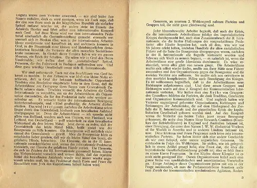 G. Sinowjew: Der II. Kongress der Kommunistischen Internationale
 (Bericht in der Sitzung des Petrograder Sowjets am 20. August 1920). 