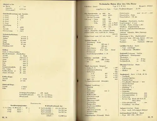 Wilhelm Spengler: Technische Daten über den KFZ-Motor
 III. Band, Fortsetzung von Band I und II, einschließlich der neuen Typen ab 1951. 