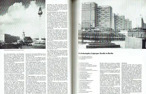 Architektur der DDR
 Zeitschrift, Heft 1/79. 