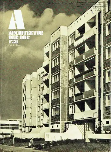 Architektur der DDR
 Zeitschrift, Heft 1/80. 