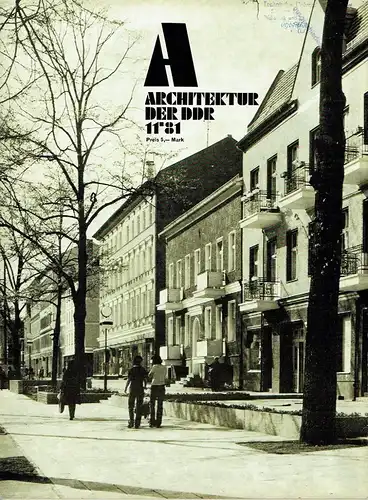 Architektur der DDR
 Zeitschrift, Heft 11/81. 