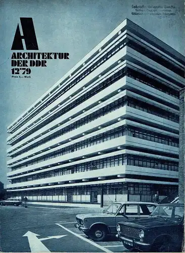 Architektur der DDR
 Zeitschrift, Heft 12/79. 