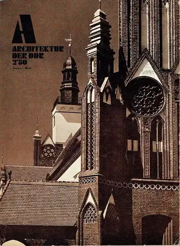 Architektur der DDR
 Zeitschrift, Heft 2/80. 