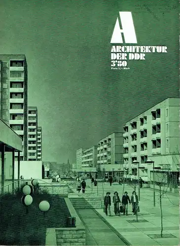 Architektur der DDR
 Zeitschrift, Heft 3/80. 