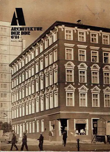 Architektur der DDR
 Zeitschrift, Heft 6/81. 