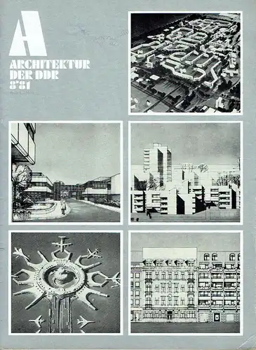 Architektur der DDR
 Zeitschrift, Heft 8/81. 