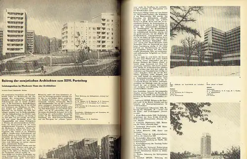 Architektur der DDR
 Zeitschrift, Heft 8/81. 