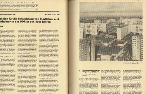 Architektur der DDR
 Zeitschrift, Heft 9/80. 