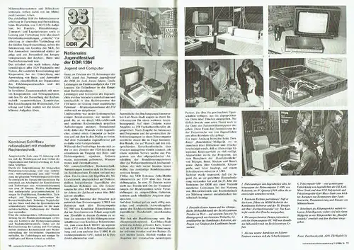 Autorenkollektiv: 35 Jahre DDR
 Rechentechnik Datenverarbeitung, Zeitschrift, Heft 10/1984. 