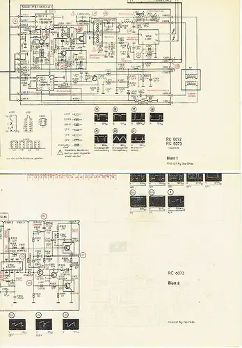 Bedienungsanleitung für Fernseher robotron color-vision RC 6073. 