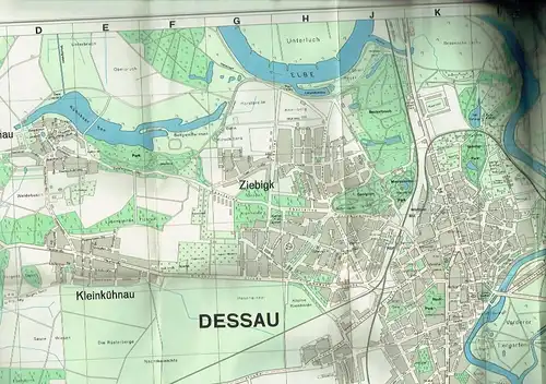 Vermessungsdienst West, Arbeitsgruppe Dessau: Stadtplan Dessau. 