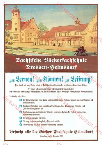 Sächsische Bäckerfachschule Dresden-Helmsdorf. 