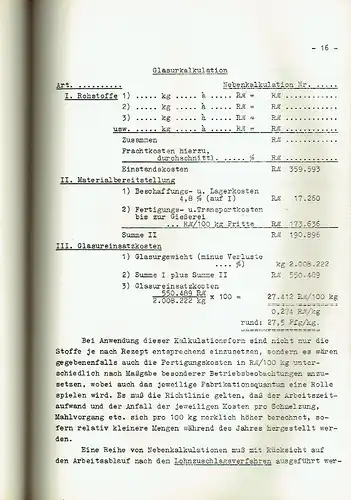 k.A: Bericht vom Institut für Wirtschaftsbeobachtung der Deutschen Fertigware Nürnberg an die Wirtschaftsgruppe Keramische Industrie Berlin ... über die im Jahre 1937 ausgeführte  Untersuchung in der Geschirrsteingut-Industrie. 