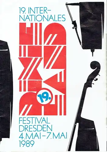 Programmheft
 Dixieland-Festival Dresden 1989. 