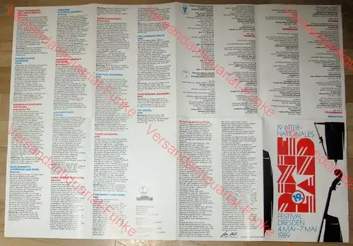Dixieland-Festival Dresden 1989
 Programmheft. 