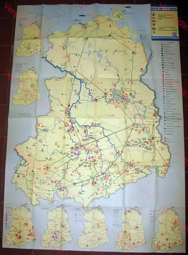 DDR-Karte für die politische Massenarbeit
 Wichtige Neu- und Erweiterungsbauten der Volkswirtschaft der Deutschen Demokratischen Republik seit 1949. 
