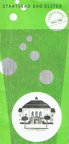 Staatsbad Bad Elster Vorschau März 1966.